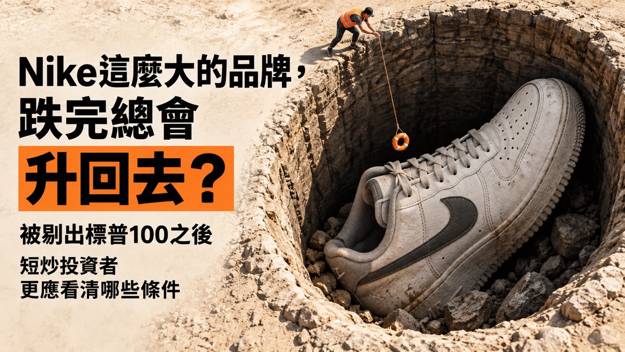 Nike被剔出標普100專欄縮圖：跌完總會升回去？